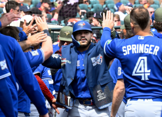 Pinango belts first MLB homer to pull Blue Jays even with Tigers
