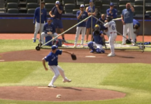 Blue Jays’ Scherzer throws some live BP ahead of finale with Marlins