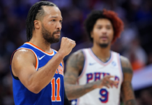 Brunson scores 33 points, helps Knicks take 3-0 lead over 76ers