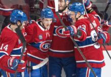 Canadiens’ Hutson works give-and-go with Caufield to score power-play goal
