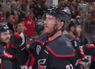 Svechnikov wires home power play goal to give Hurricanes lead in Game 5